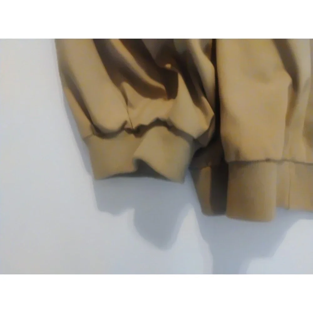 VINTAGE HABAND MENS 3XL LIGHTWEIGHT FULL ZIP BOMBER JACKET BEIGE